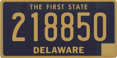 DE license plate 218850