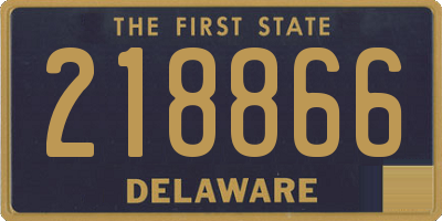 DE license plate 218866