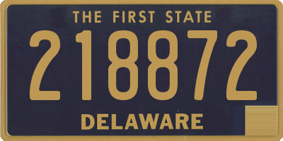 DE license plate 218872