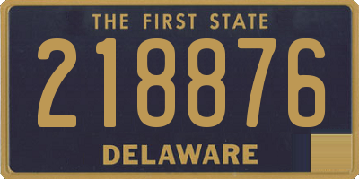 DE license plate 218876