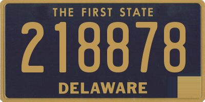 DE license plate 218878