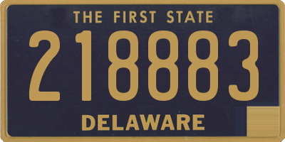 DE license plate 218883