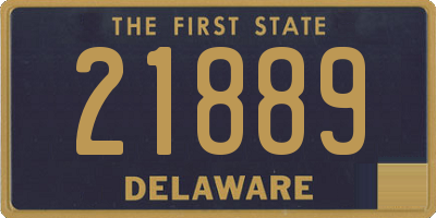 DE license plate 21889