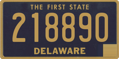 DE license plate 218890