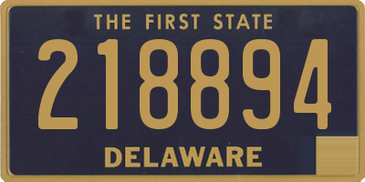 DE license plate 218894