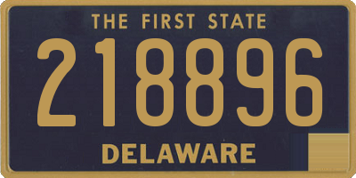 DE license plate 218896