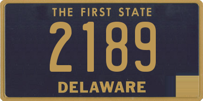 DE license plate 2189