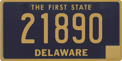 DE license plate 21890