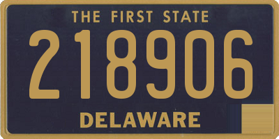 DE license plate 218906