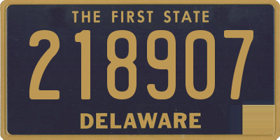 DE license plate 218907