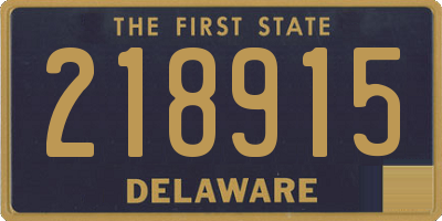 DE license plate 218915