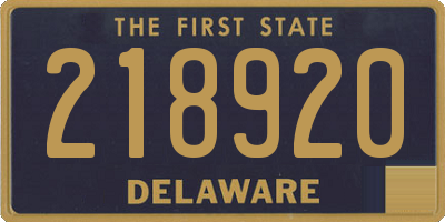 DE license plate 218920