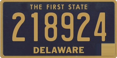 DE license plate 218924