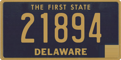 DE license plate 21894