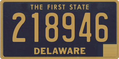 DE license plate 218946
