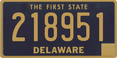 DE license plate 218951