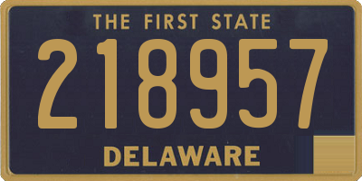 DE license plate 218957