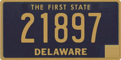 DE license plate 21897