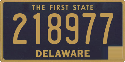 DE license plate 218977