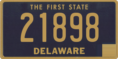 DE license plate 21898