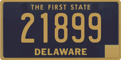 DE license plate 21899