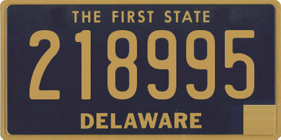 DE license plate 218995