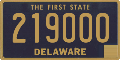 DE license plate 219000