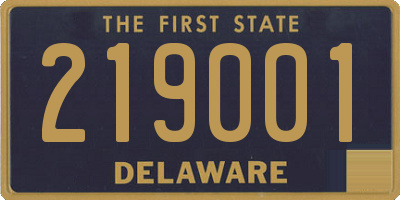 DE license plate 219001