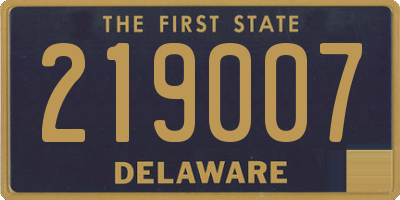 DE license plate 219007