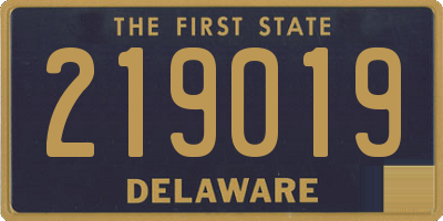 DE license plate 219019