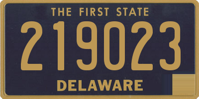 DE license plate 219023