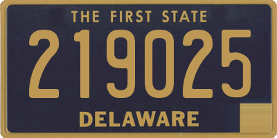 DE license plate 219025