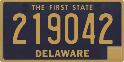 DE license plate 219042