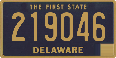 DE license plate 219046