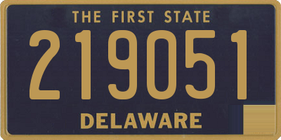 DE license plate 219051