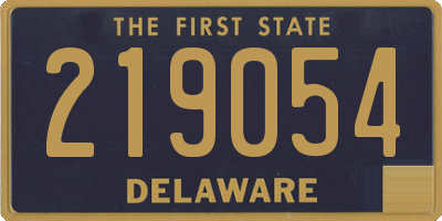 DE license plate 219054