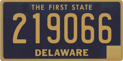 DE license plate 219066