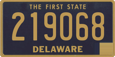 DE license plate 219068