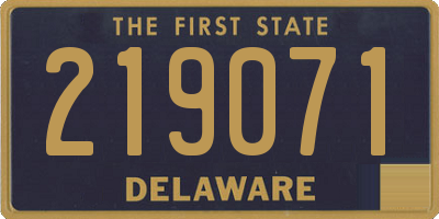 DE license plate 219071