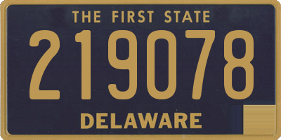 DE license plate 219078