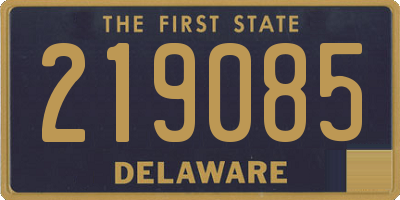 DE license plate 219085