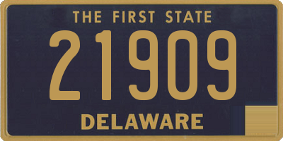 DE license plate 21909