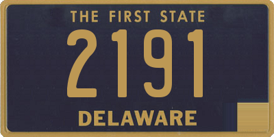 DE license plate 2191