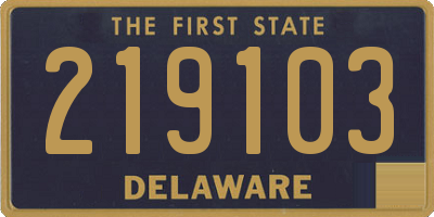 DE license plate 219103