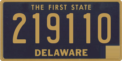 DE license plate 219110