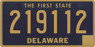 DE license plate 219112