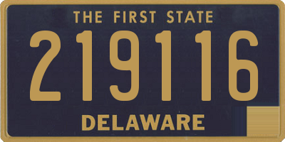 DE license plate 219116