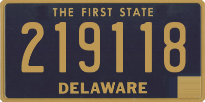 DE license plate 219118