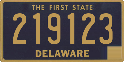 DE license plate 219123