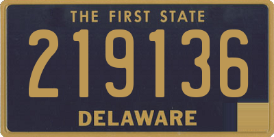 DE license plate 219136